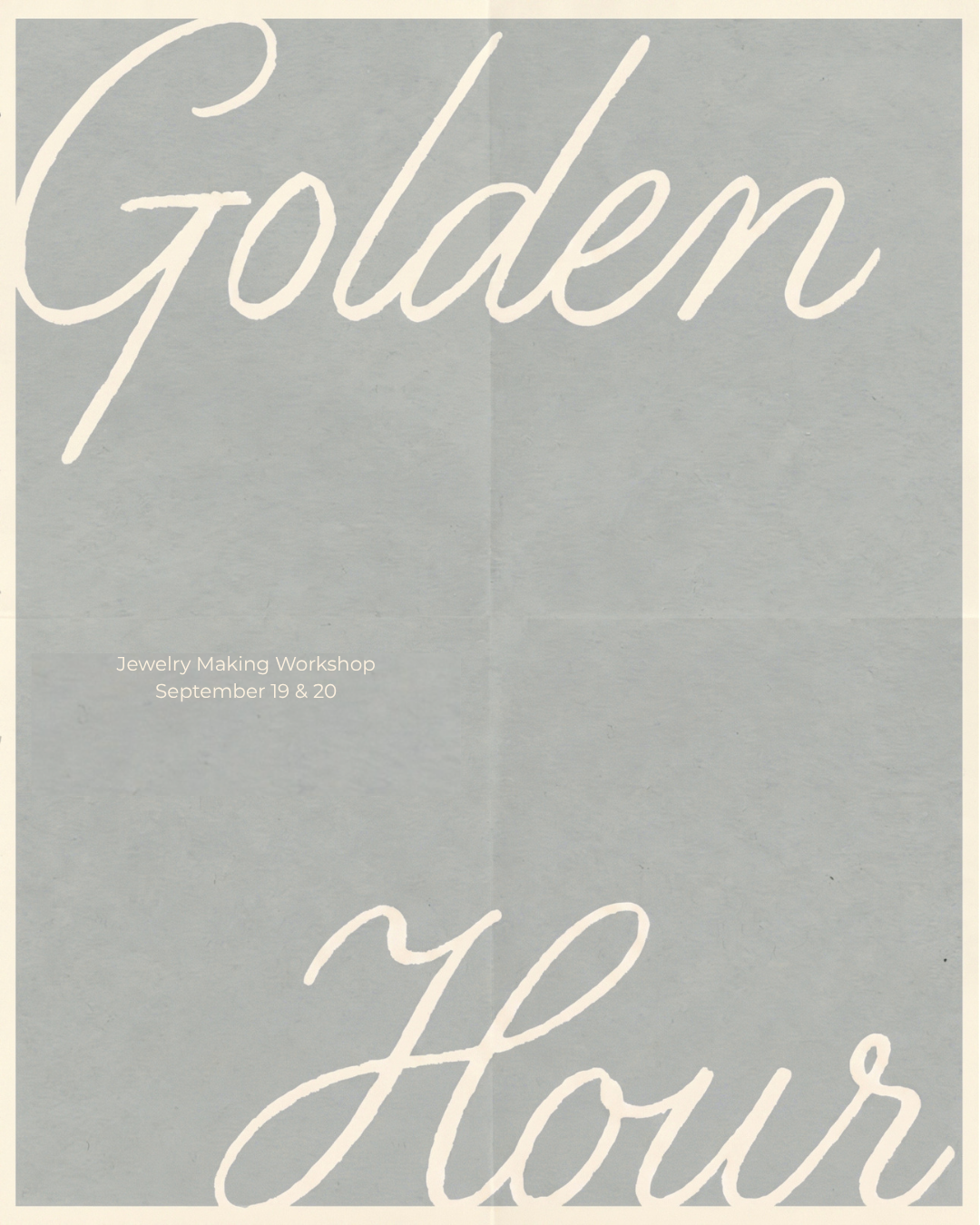 Golden Hour: A Jewelry Making Experience
